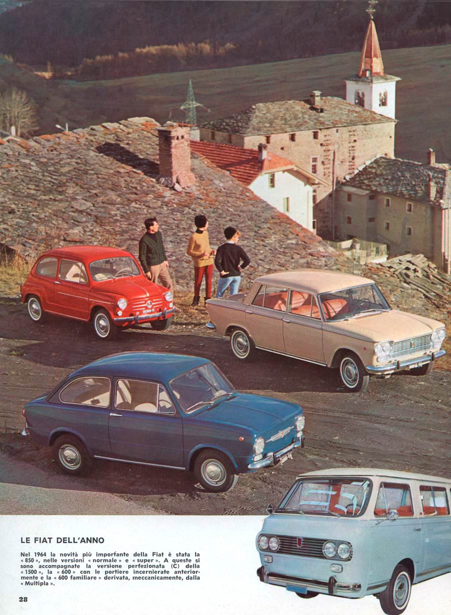 Le Fiat del anno 1964