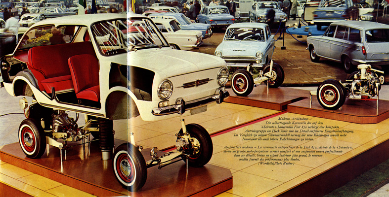 850 op Fiat-stand Geneve1965