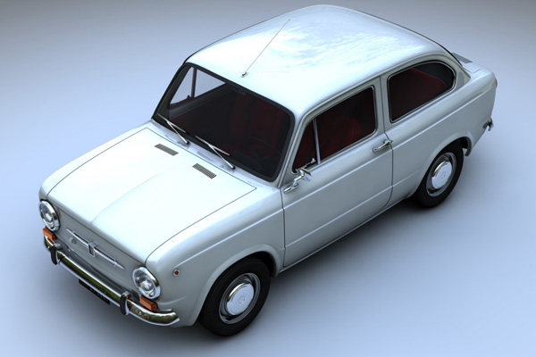 Fiat 850 in 3D