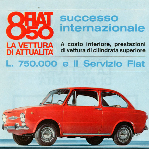 Fiat 850 reclame: un grande successo