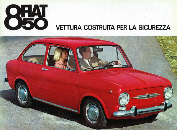 Fiat 850 reclame: vettura sicurezza