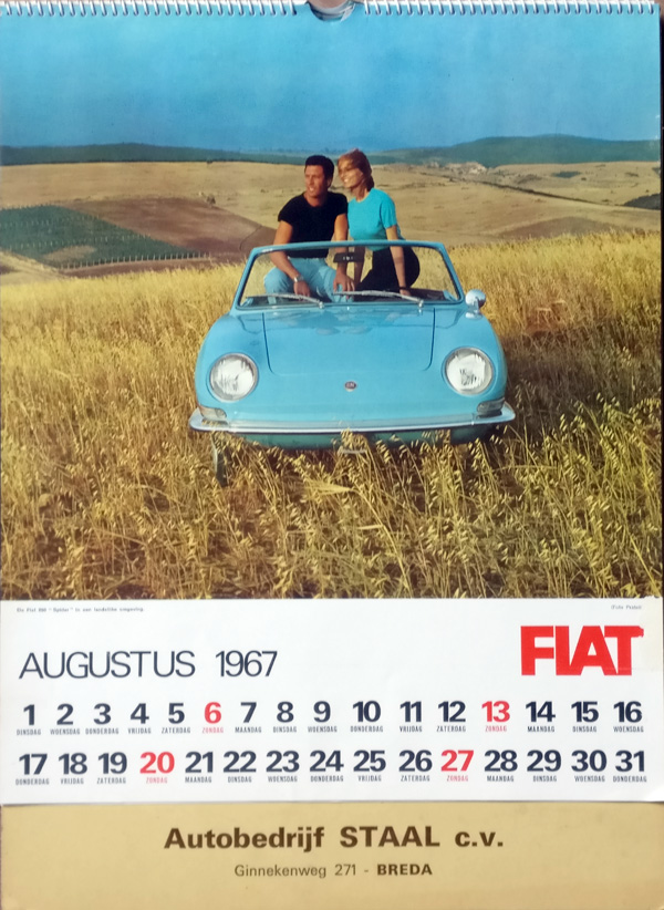 Fiat 850 Spider in Augustus