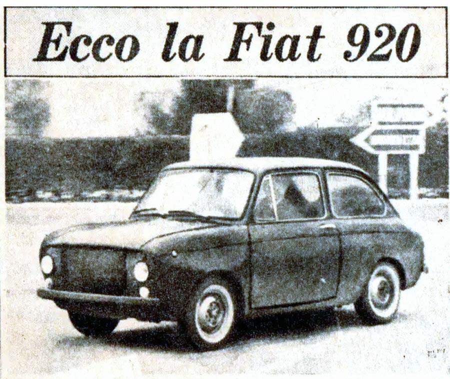 Fiat 850 prototype 920