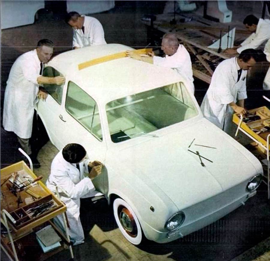Het modelleren van de Fiat 850