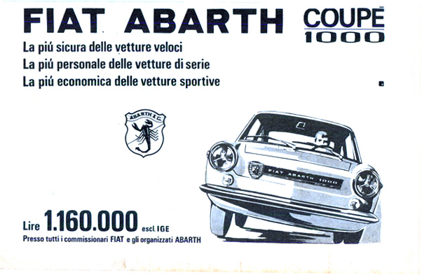 850 abarth 1000 coupe