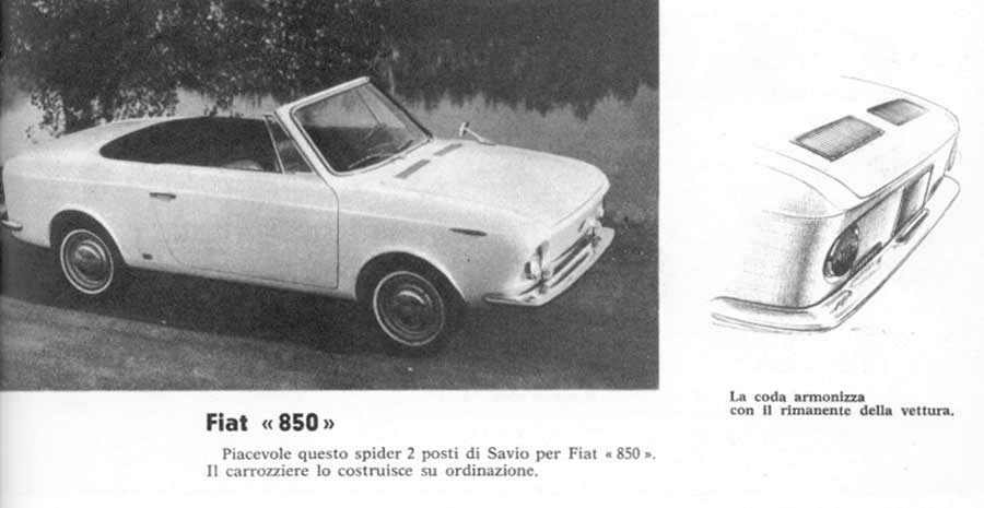 Savio Fiat 850 Turijn 1964