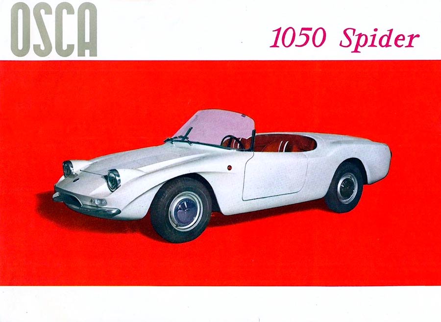 osca 1050 spider brochure 1966
