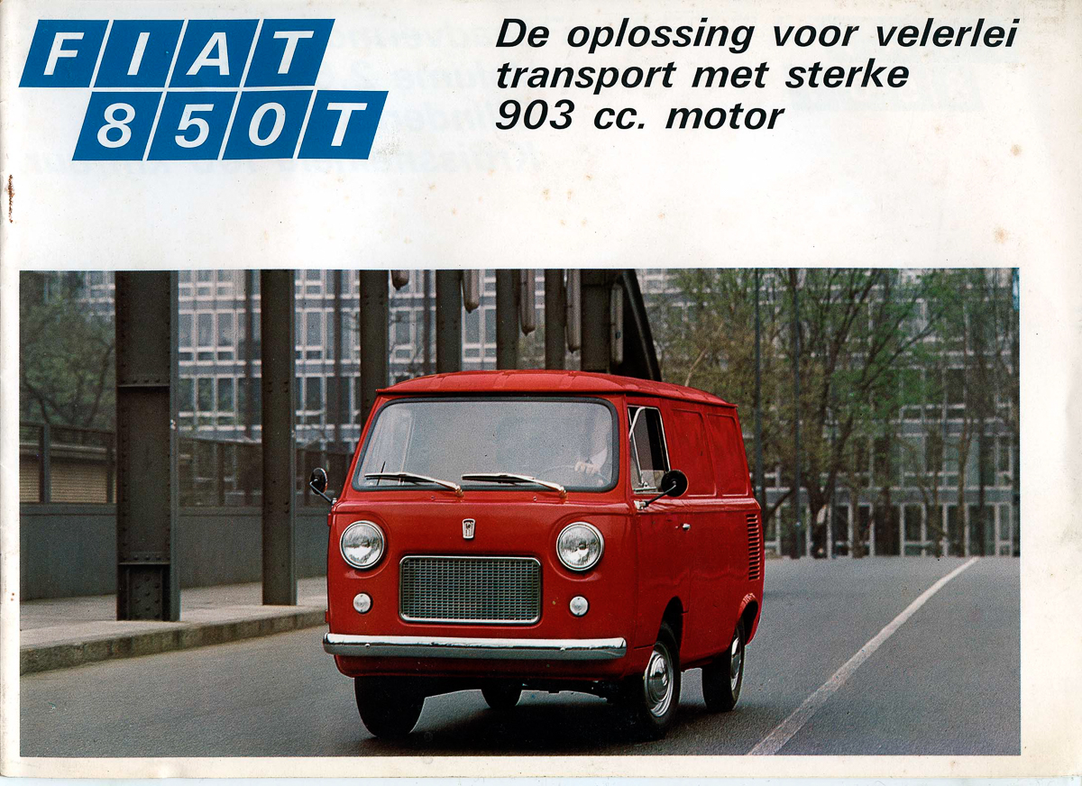 Nederlandse folder van de Fiat 850T