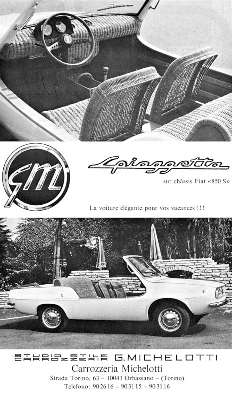 850 michelotti spiaggetta 1969