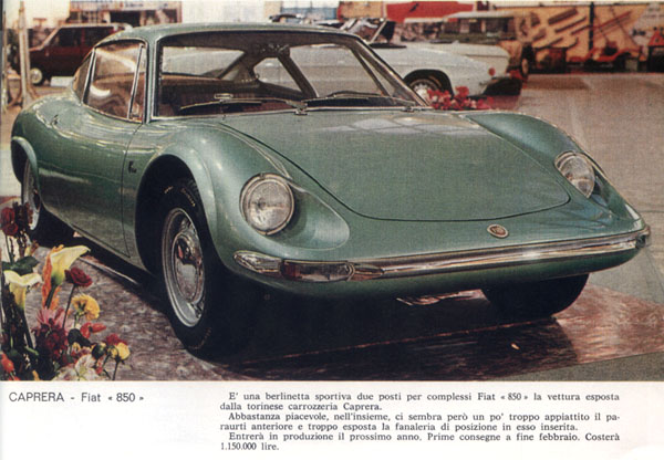 Fiat 850 Coupe door Carrozzeria Caprera