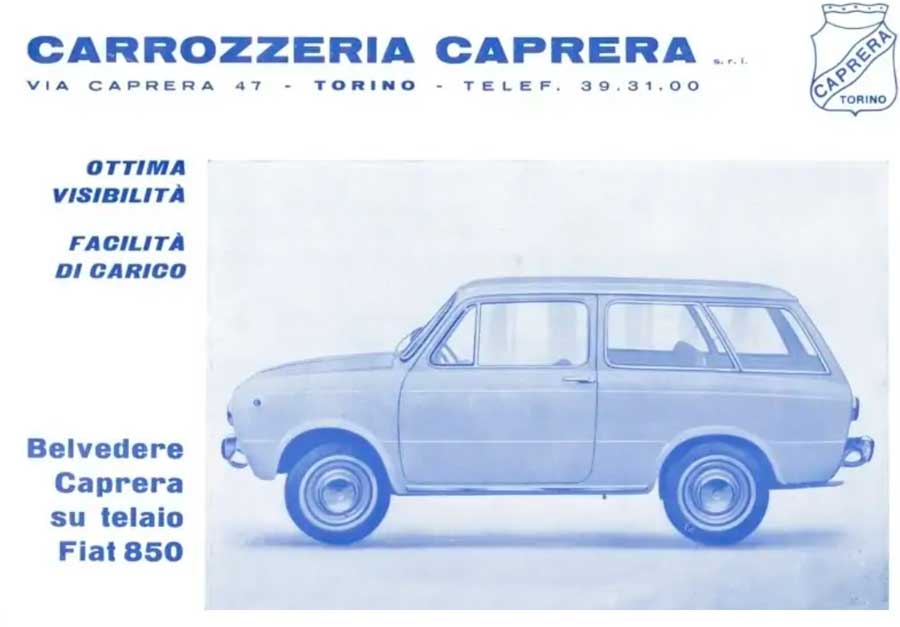Fiat 850 caprera belvedere