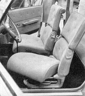 Fiat 850 Ghia Vanessa 1966 voorstoel